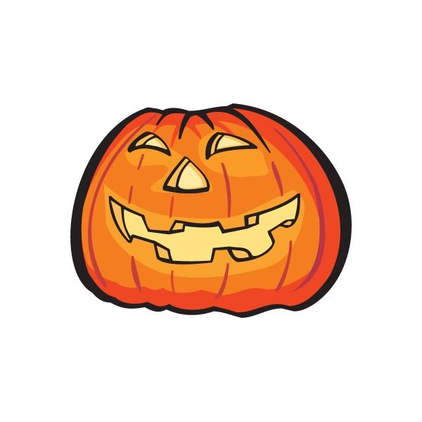 Image of Jack-o-Lantern Smiling Sticker