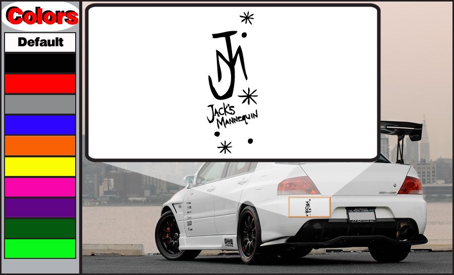 Image of Jacks Mannaquin Custom Decal