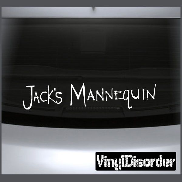 Image of Jacks Mannequin Text Decal