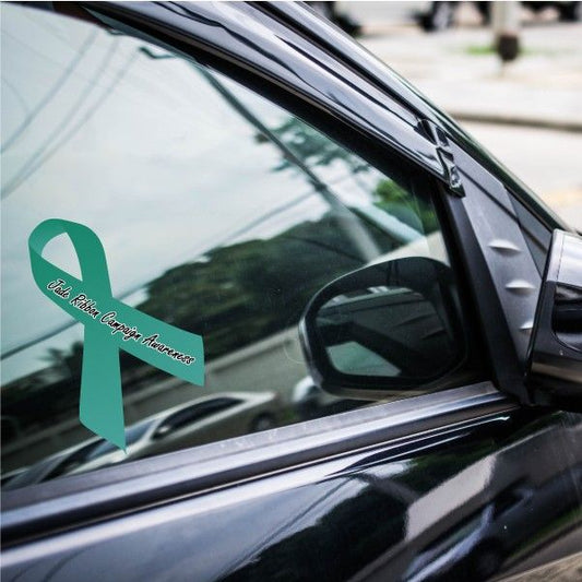 Image of Jade Campaign Awareness Ribbon Vinyl Sticker