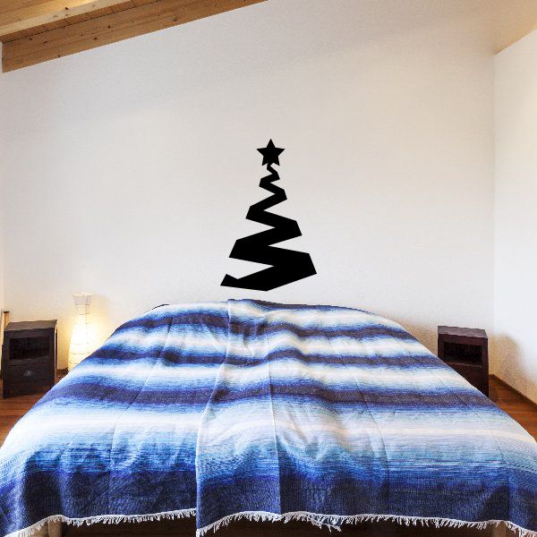 Image of Jagged Christmas Tree Decal