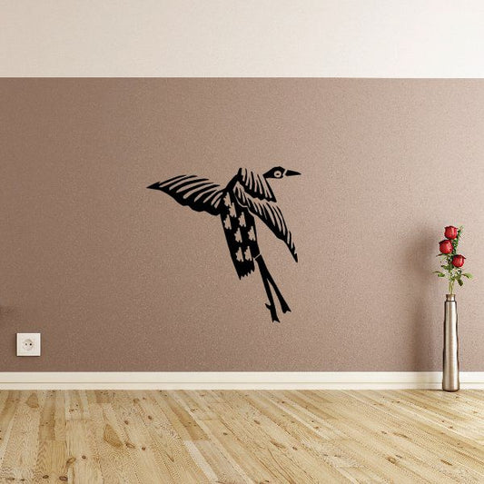 Image of Japanese Crane Jumping Decal