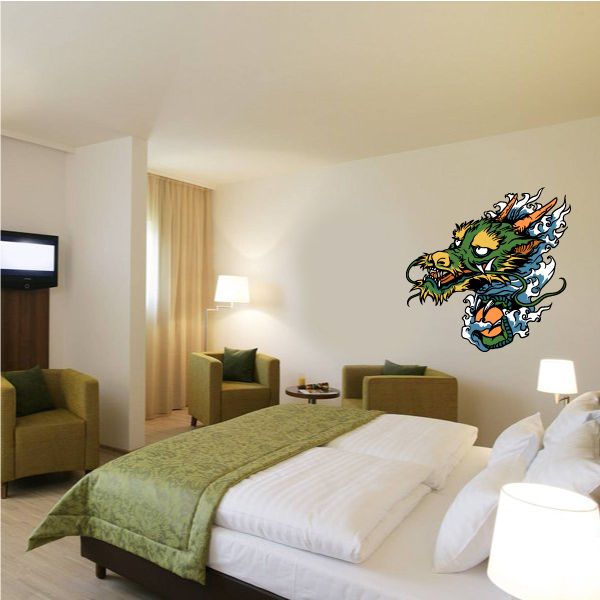 Image of Japanese Dragon Wall Decal - Vinyl Car Sticker - Uscolor002