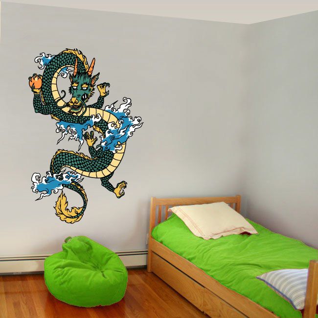 Image of Japanese Dragon Wall Decal - Vinyl Car Sticker - Uscolor003
