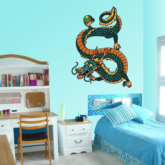 Image of Japanese Dragon Wall Decal - Vinyl Car Sticker - Uscolor004
