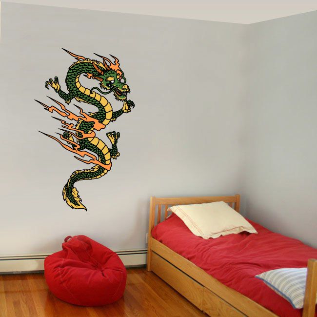 Image of Japanese Dragon Wall Decal - Vinyl Car Sticker - Uscolor005