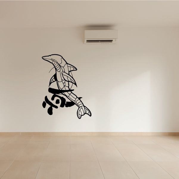 Image of Japanese Style Dolphine Decal