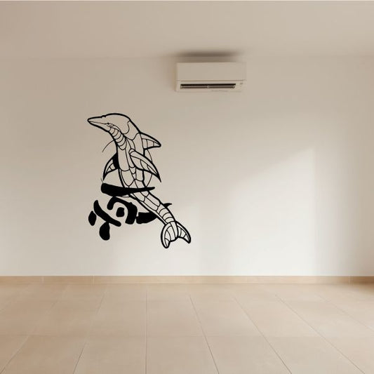 Image of Japanese Style Dolphine Decal