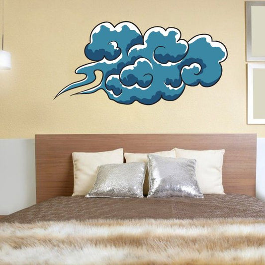 Image of Japanese Symbol Wave Wall Decal - Vinyl Car Sticker - Uscolor010