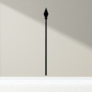 Javelin decal featuring a black spear tip design on a vertical stem