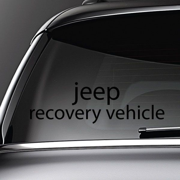 Image of Jeep Recovery Vehicle Decal