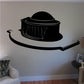 Jefferson Memorial Washington DC wall decal, black dome building silhouette