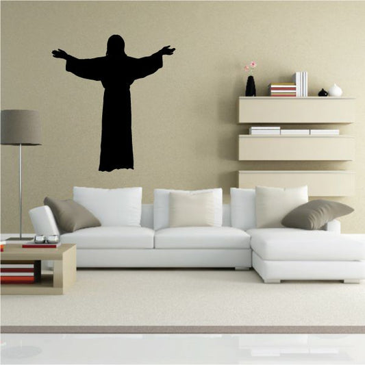 Image of Jesus with arms open Decal