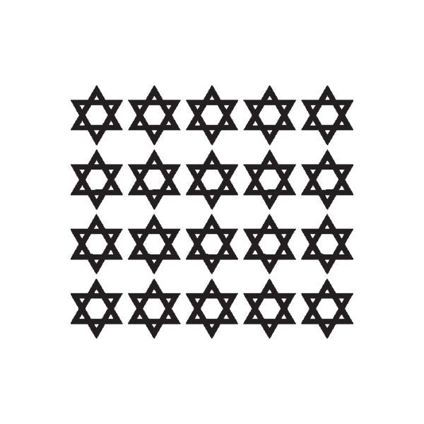 Image of Jewish DC006 Fingernail Art Sticker - Vinyl Finger Nail Decals