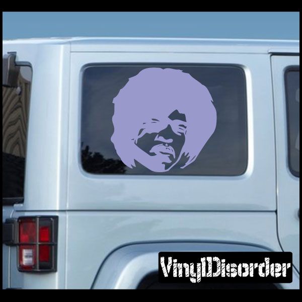 Image of Jimi Hendrix Head Decal