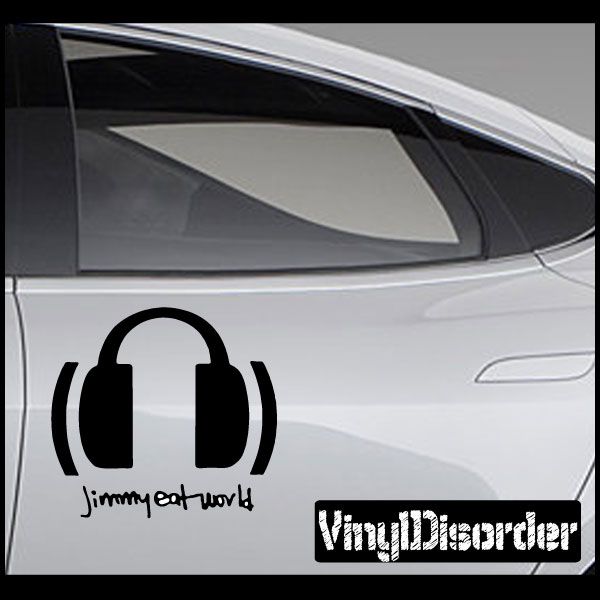 Image of Jimmy eat world Headphones Decal