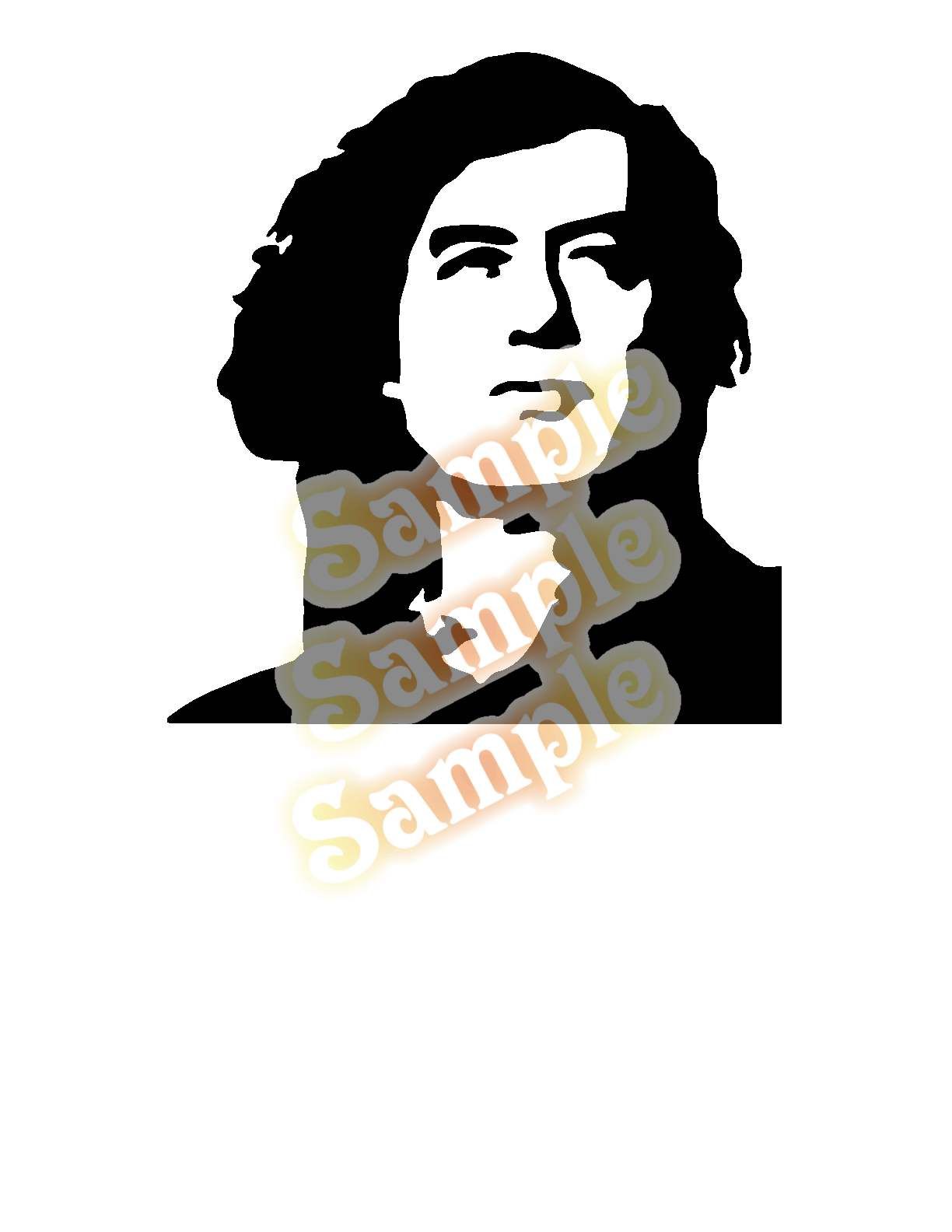 Image of Jimmy Page Head Decal