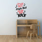 Jingle Bell Rock printed decal with colorful song title text and musical notes.