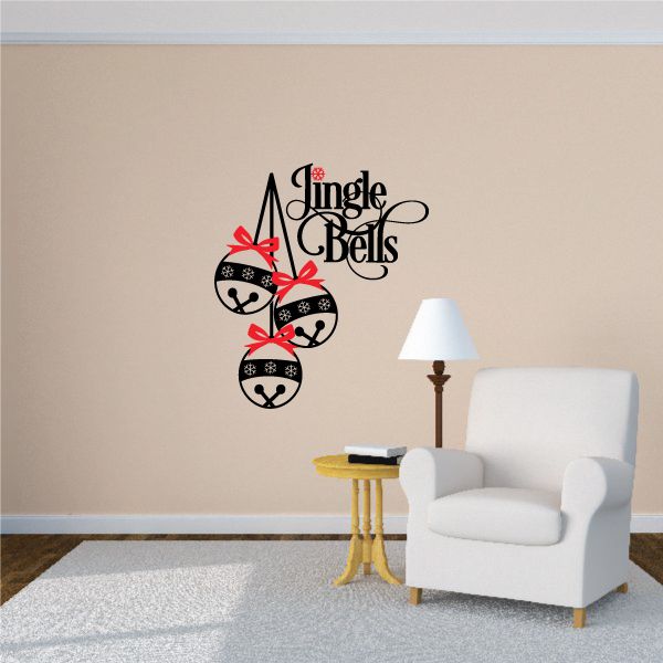 Image of Jingle Bells Quote Printed Decal