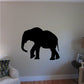 Black jogging elephant silhouette wall decal