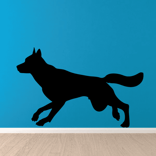 Image of Jogging Wolf Decal