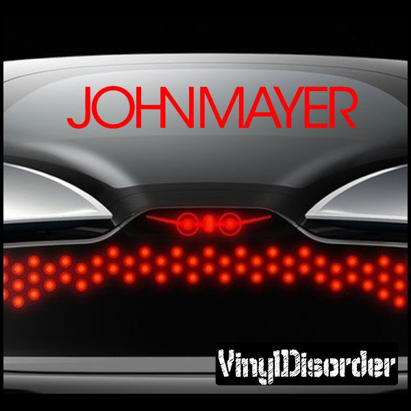 Image of John Mayer Decal