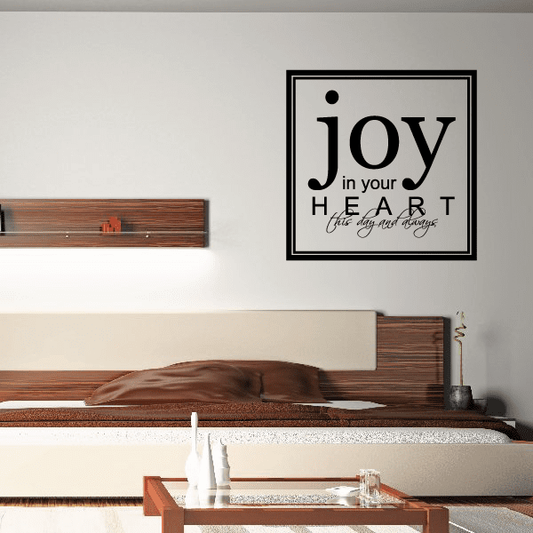 Image of Joy in your heart this day and always Decal