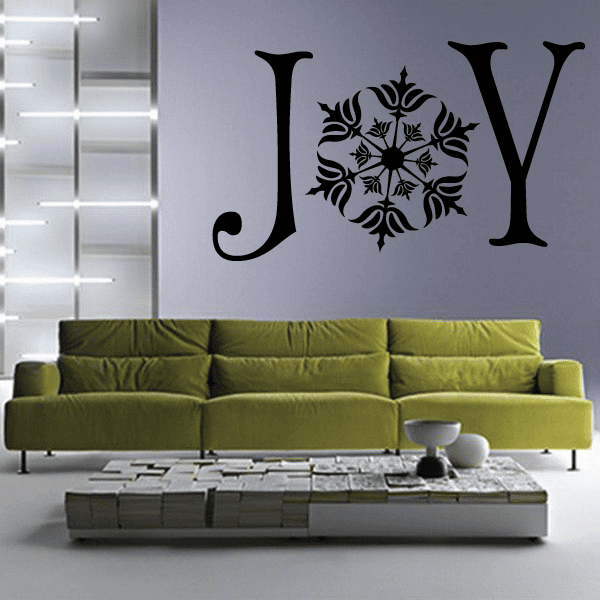 Image of Joy Snowflake Quote Decal