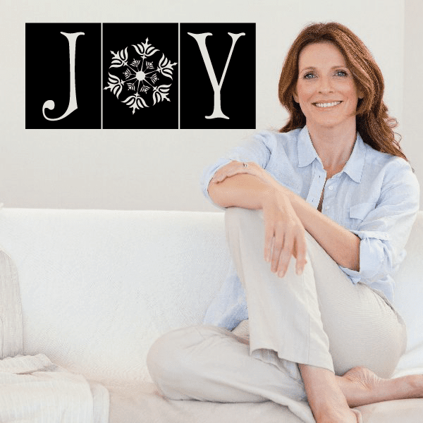 Image of Joy Tiles with Snowflake Decal