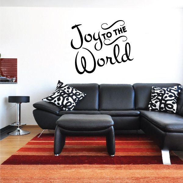 Image of Joy To The World Quote Decal