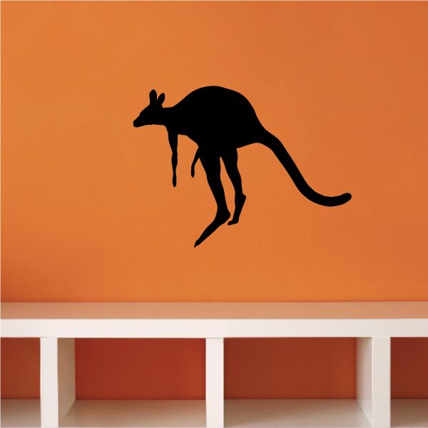 Image of Jumping Kangaroo Decal