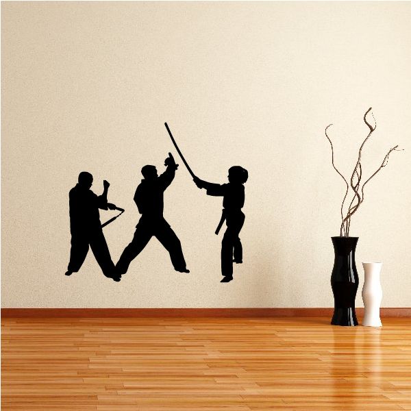 Image of Karate Wall Decal - Vinyl Decal - Car Decal - AL 037