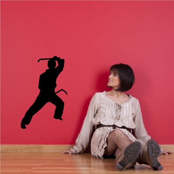 Image of Karate Wall Decal - Vinyl Decal - Car Decal - AL 041