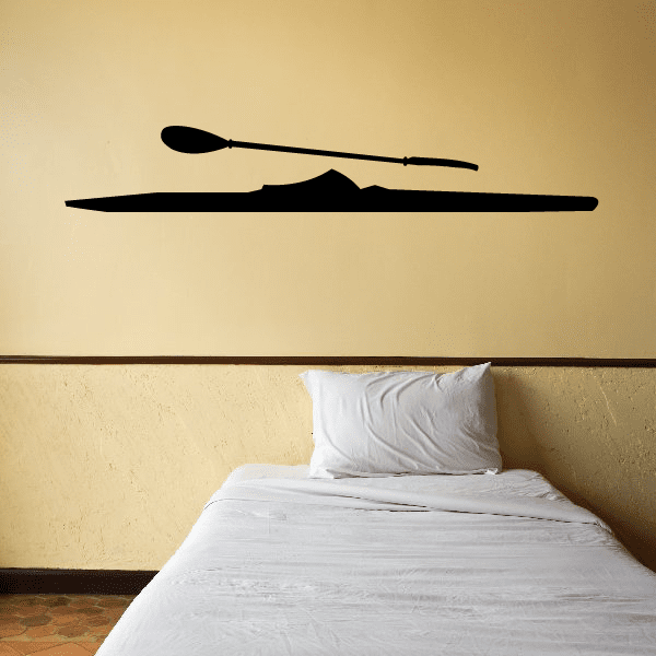 Image of Kayak and Oar Decal 