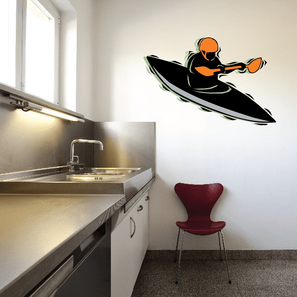Image of Kayak Wall Decal - Vinyl Sticker - Car Sticker - Die Cut Sticker - CDScolor011