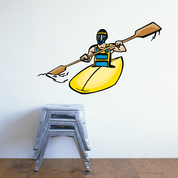 Image of Kayak Wall Decal - Vinyl Sticker - Car Sticker - Die Cut Sticker - CDScolor012