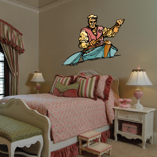 Image of Kayak Wall Decal - Vinyl Sticker - Car Sticker - Die Cut Sticker - CDScolor020