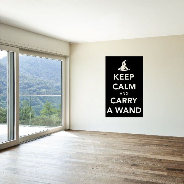 Image of Keep Calm and Carry A Wand Decal