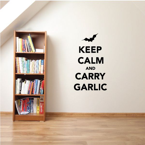 Image of Keep Calm and Carry Garlic Decal