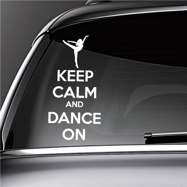 Image of Keep Calm and Dance On Decal