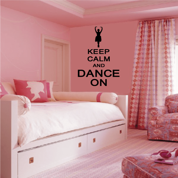 Image of Keep Calm and Dance On Wall Decal - Vinyl Decal - Car Decal - Vd010