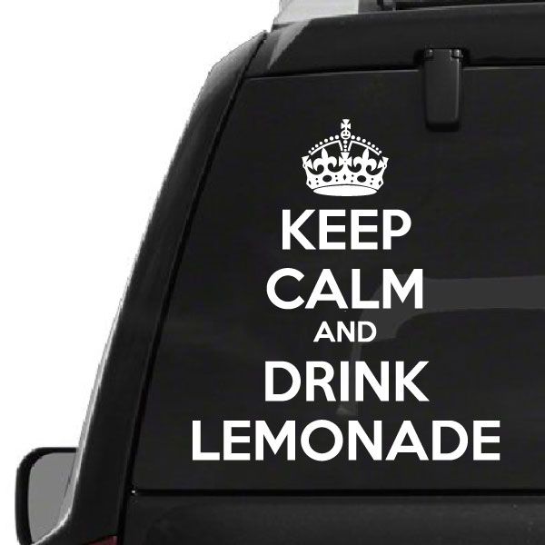 Image of Keep Calm and Drink Lemonade Decal