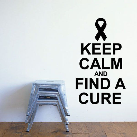 Image of Keep Calm and Find a cure Decal