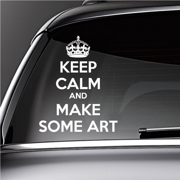 Image of Keep Calm and Make Some Art Decal