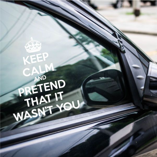 Image of Keep Calm and Pretend That Decal