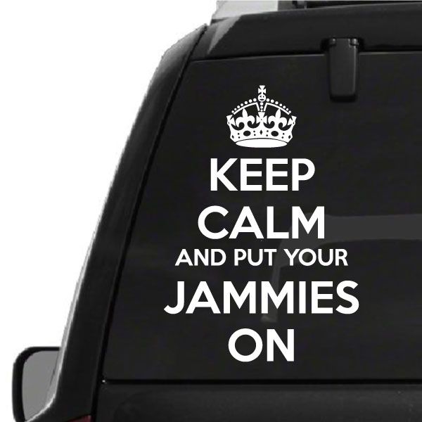 Image of Keep Calm and Put Your Jammies Decal