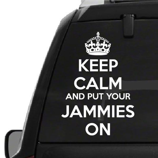 Image of Keep Calm and Put Your Jammies Decal