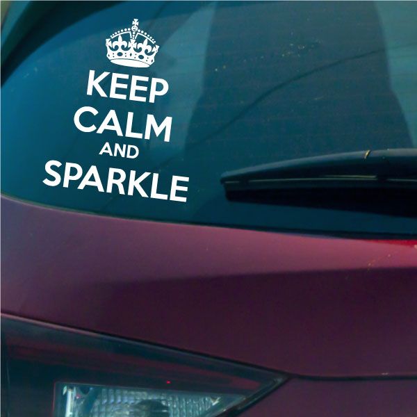 Image of Keep Calm and Sparkle Decal