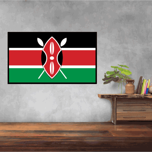 Image of Kenya Flag Sticker 02