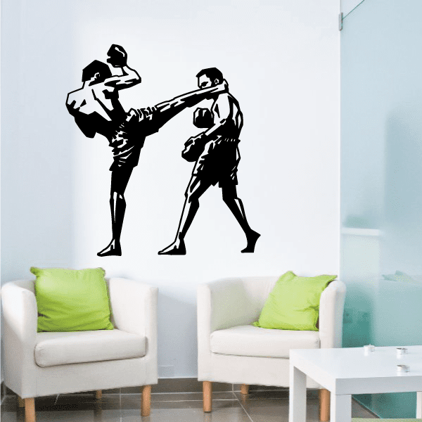 Image of Kickboxing Kick to the Face Decal